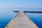 sea gulls are sitting on a concrete quay in ohrid, macedonia, fyrom....IMAGE