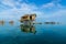 The sea gypsy on the hand carved canoe in Tetagan Island Semporna Sabah Malaysia