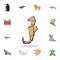 sea Horse colored origami icon. Detailed set of origami animal in hand drawn style icons. Premium graphic design. One of the