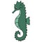 Sea Horse. Fish of the order of needle-like. Master of disguise. Colored vector illustration. Isolated white background.