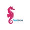 Sea Horse icon logo and symbol creative vector illustration