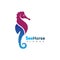 Sea Horse icon logo and symbol creative vector illustration