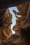 SEA horse like Blue Sky through Sandstone slot of Lower antelope,