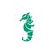 Sea horse logo