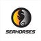 Sea Horses emblem icon logo