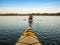 Sea kayaking at sunset