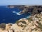 Sea of the LAMPEDUSA island in Italy