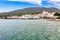 Sea landscape with Cadaques, Catalonia, Spain near of Barcelona. Scenic old town with nice beach and clear blue water in bay.