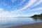 Sea landscape at the city beach in Vancouver, Canada.