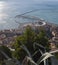 sea landscape of salerno  port seat of so much tourism