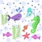 Sea life cute marine animals