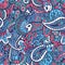 Sea life seamless pattern