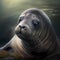 Sea Lion Close Up. Generative AI