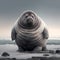 Sea Lion Full Body. Generative AI