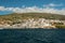 Sea Marina at Andros island, Aegean, Greece. Nature.