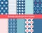 Sea and marine seamless patterns