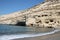 Sea Matala beach Crete Grece