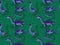 Sea Monster Plesiosaurus Cartoon Background Seamless Wallpaper