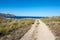 Sea and mountain on the coast of Carboneras, Almeria