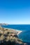 Sea and mountain on the coast of Carboneras, Almeria