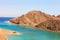 Sea & mountain View of the Fjord Bay in Taba, Egypt