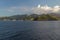 Sea, mountains, sky and clouds.Clare Valley, Saint-Visent and Grenadines