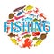 Sea and ocean fishing, big fish catch