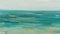 Sea oil painting. Abstract turquoise seascape. Impressionism, plein-air sketch, fragment
