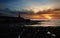 Sea over the Rocks and Aberystwyth Seafront