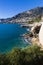 Sea panorama coast walk from Roquebrune to Monaco