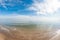 Sea panorama at Rimini beach