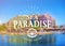 Sea Paradise Hotel logo. Vector template.