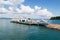 Sea passenger port , ferryboat at koh chang , Thailand