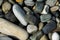 Sea pebbles background view