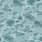 Sea pebbles blue seamless pattern
