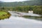 Sea plane takes off and lands on the Chena River near Fairbanks, Alaska.