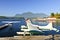 Sea planes at dock in Tofino, Canada