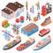 Sea Port Isometric Set