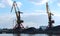 Sea port, port cranes, gantry crane, transportation of coal by sea