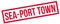 Sea-port town rubber stamp