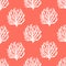 Sea reef corals seamless pattern. Marine abstract shapes. Textile, wallpaper, wrapping paper design.