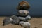 Sea rocks balanced