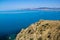 Sea and rocks landscape at Cape Meganom, the east coast of the peninsula of Crimea. Colorful background. Travelling concept.