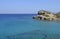 Sea and ruins in Crete, Greece