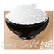 Sea salt in ceramic bowl for cooking or spa, isolated