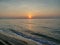 Sea sand sun sunshine sunset ocean dark morning wave