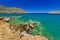 Sea scenery in Plaka town on Crete