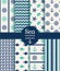 Sea seamless patterns. Vector collection.