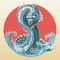 Sea serpent or water dragon