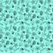 Sea shells monochrome pattern